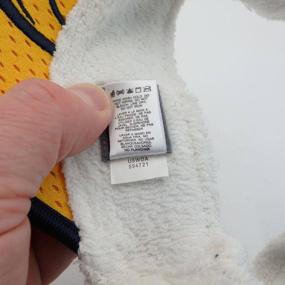 Nike Visor Hoops Basketball Terrycloth Youth Size Yellow Blue Vintage EUC Rare - Picture 11 of 11